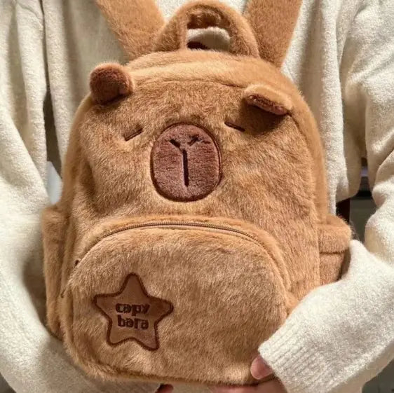 Capybara Plush Little Backpack